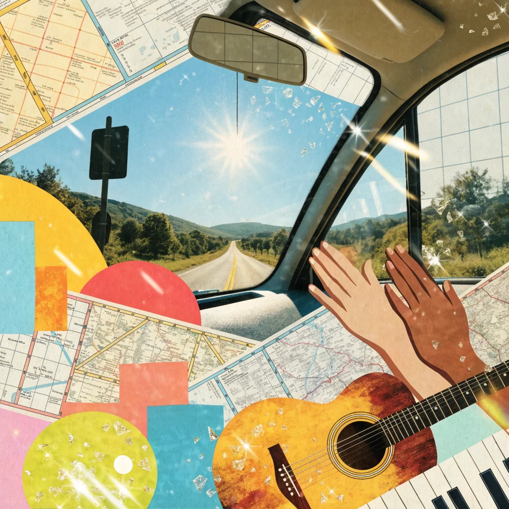 Sunlit Map Trails